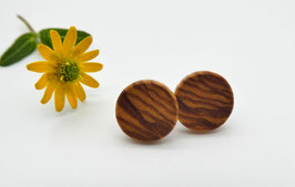 Ohrstecker aus Olivenholz 10 mm