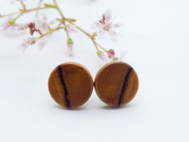 Ohrstecker aus Olivenholz 10 mm