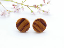 Ohrstecker aus Olivenholz 10 mm