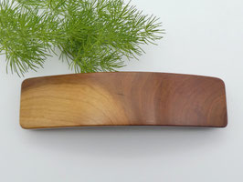 Haarspange aus Holz - Zwetschge & große Klammer