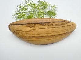 Haarspange aus Holz - Olivenholz & mittelgroße Klammer