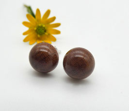 Ohrstecker aus Zwetschge, 8 mm
