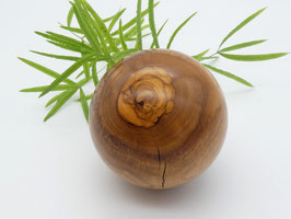 Holzkugel aus Olivenholz, 80 mm