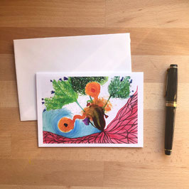 Jaillissement · Carte de voeux