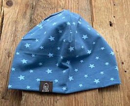 Beanie Sterne / Blau Gr. 48