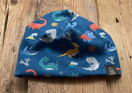 Beanie Dino / blau Gr. 50