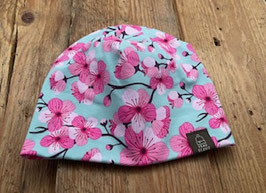 Beanie Blumen / Mint Gr. 48