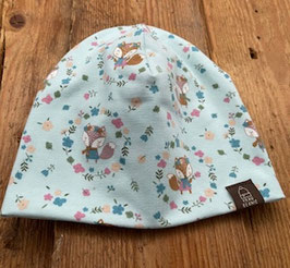 Beanie Fuchs / Hellblau Gr. 48