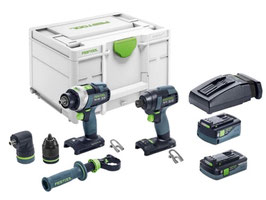 FESTOOL TID 18 5,2/4,0-SET TPC 18/4 ACCU COMBISET SLAGSCHROEVENDRAAIER + SCHROEFBOORMACHINE