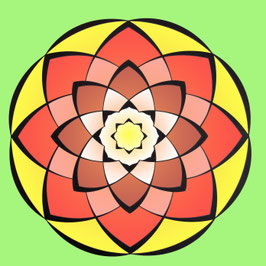 Mandala realizzato al computer