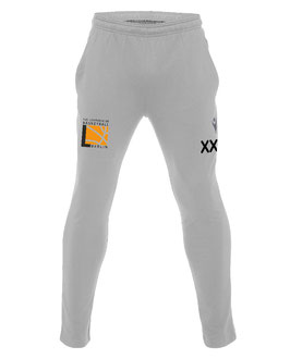 MACRON Dahlia Sweatpants grau mit kleinem TUSLI Logo und Initialen