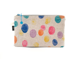 pouch "Watercolor dots"