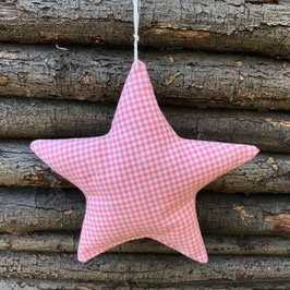 Xmas Star "Vichy rose"