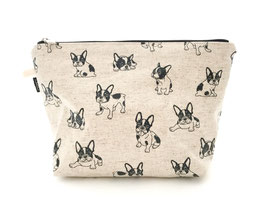 cosmetic bag "Mops bianco"
