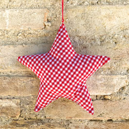 Xmas Star "Vichy red"