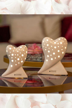 Tiziano Herz Belvina stehend creme LED