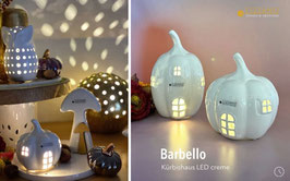 Tiziano Kürbishaus Barbello creme led und Timer creme