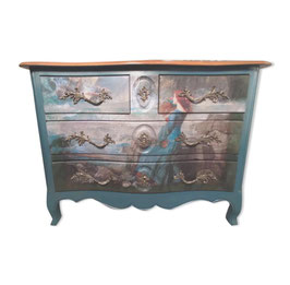 Commode patinée "La Naufragée" - VENDUE