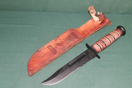 KA-BAR USMC ナイフ レザーシース 付き 中古