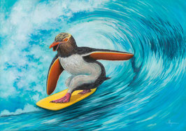 Secret life of Hoiho - Giclee Print A3