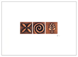 Copper Motifs Matted #1
