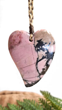 Rhodonite Heart - WSJ1