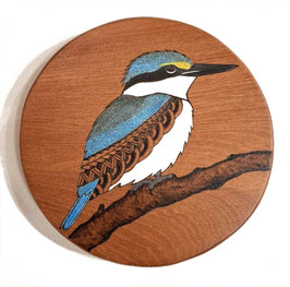 Pyrography - Kotare/Kingfisher