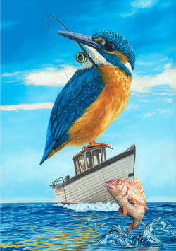 Kotare the Fisherman - Giclee Print