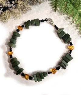 Pounamu Bracelet with Citrine