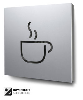 Café beleuchtet in Aluminium, Art. PT006L0010