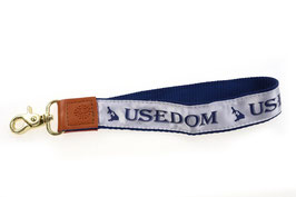 Schlüsselband "Usedom" mit Karabiner und Leder