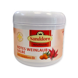 Rotes Weinlaub Salbe mit Sanddornöl