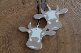 Boucles d'oreilles en bois Oh la vache !