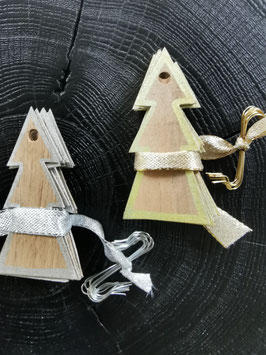 Suspensions Noël délicates Sapins ou Etoiles