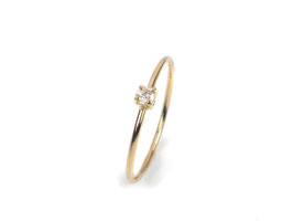 Leider verkauft - Ring in Gelbgold 750/000 mit Brillant