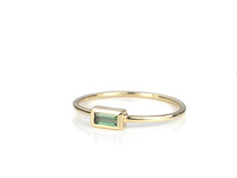 Ring in Gelbgold 585/000 mit grünem Turmalin