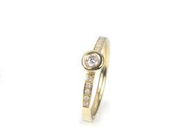 Ring in Gelbgold 585/000 mit Brillanten