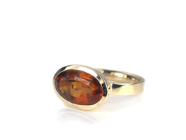 Ring in Gelbgold 585/000 mit Citrin