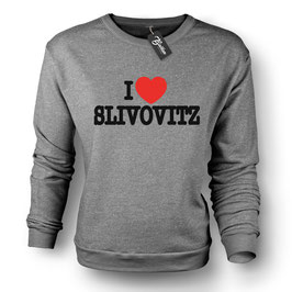 Balkan Apparel - I Love Slivovitz Crewneck Sweater Damen