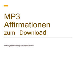 MP3 Affirmationen zum Download