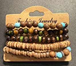 AB007-2 / Armbänder-Mix, 5 Stk., Unisex, Durchm. 5.5cm