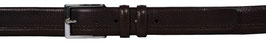 1747 Ledergürtel aus einem Stück Leder, schwarz, breite 3,5cm