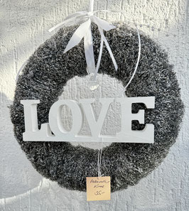 Edelstahlkranz „love“
