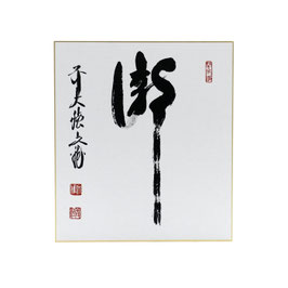 色紙 「 瀧 」文雅