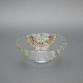 ガラス 平 茶碗 花火 たまや～ 今岡都