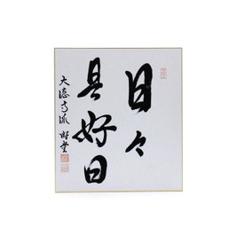 色紙 「 日々是好日 」 游堂