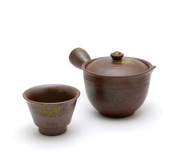 備前焼茶器セット　５客入　陶峰作