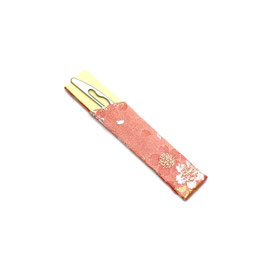 ステンレス 楊子 ケース付 交織 e-16