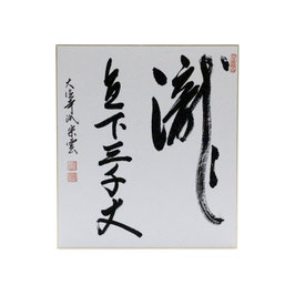 色紙 「 瀧直下三千丈 」 辻宗雲