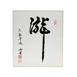 色紙 「 瀧 」 游堂